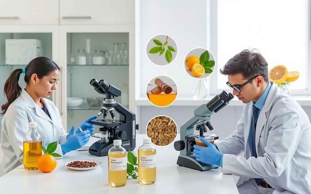 Processo di controllo qualità di ingredienti naturali