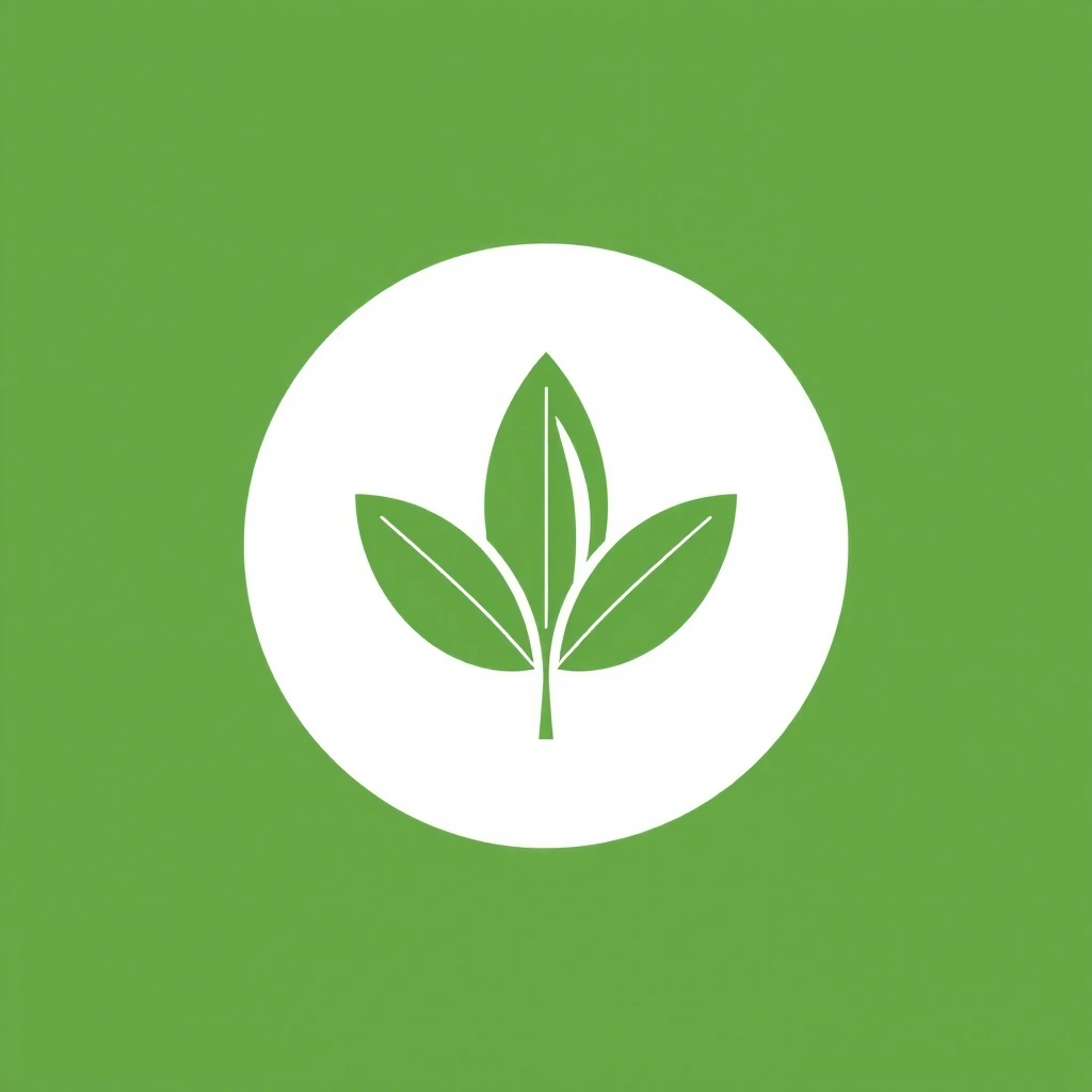 Foglia verde simbolo di ingredienti naturali