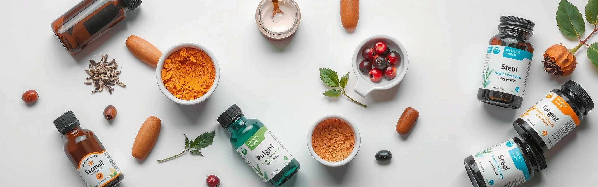 Assortimento di integratori naturali Operavita